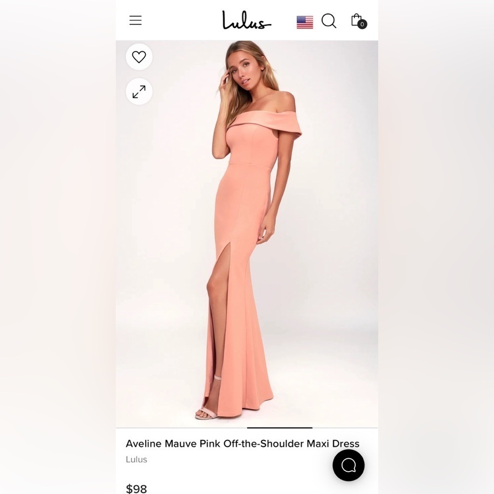 Off the Shoulder Pink Lulu maxi dress formal dress wedding guest slit